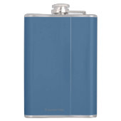 Elch-Trinkwasser-Vintages Reise-Plakat Flachmann (Rückseite)