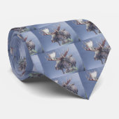 Elch-Trio Krawatte (Gerollt)