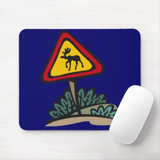 "Elch-Überfahrt" Moosepad Mousepad (Mit Mouse)