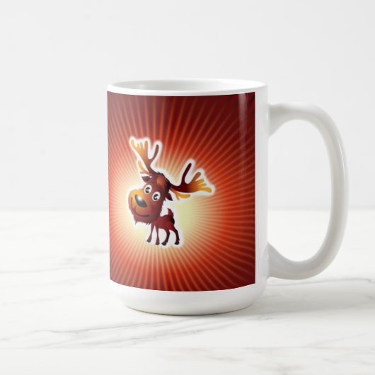 Elch-Überfahrt-Tasse Kaffeetasse (Rechts)