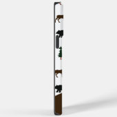 Elch und Bär Rustikale Handy Fall Mit Monogramm Case-Mate iPhone Hülle (Rückseite / Rechts)