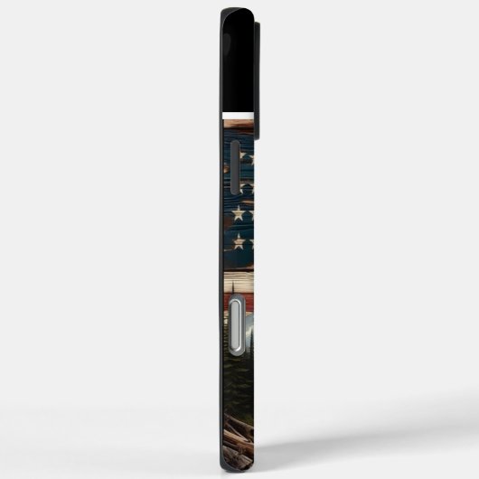 Elch- und Bergbaukunst Case-Mate iPhone Hülle (Rückseite / Rechts)