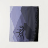 Elch und Blindwert Wandteppich (Vorderseite)