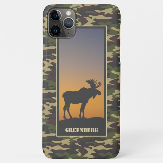 Elch und Camouflage Case-Mate iPhone Hülle (Rückseite)