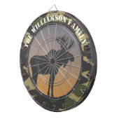 Elch und Camouflage Dartscheibe (Vorderseite rechts)