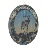 Elch und Camouflage Dartscheibe (Vorderseite Links)