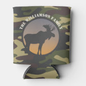 Elch und Camouflage Dosenkühler (Vorderseite)