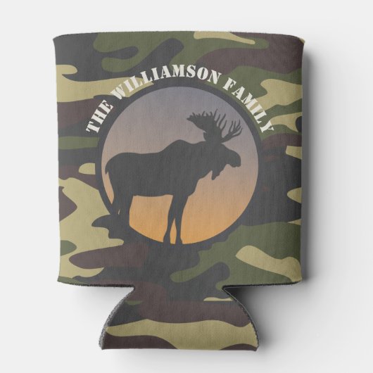 Elch und Camouflage Dosenkühler (Rückseite)