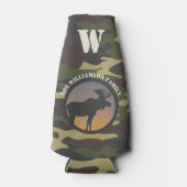 Elch und Camouflage Flaschenkühler (Vorderseite)