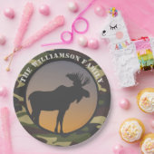 Elch und Camouflage Pappteller (Party)