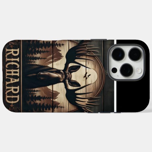 Elch und Gebirge Case-Mate iPhone Hülle (Rückseite (Horizontal))