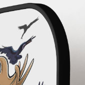 Elch und Jagdjäger Pickleball Schläger (Linke Seite)