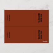 Elch- und Waldbrandmarken Postkarte (Rückseite)