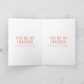 Elch Valentinstagskarte Karte (Innenseite)