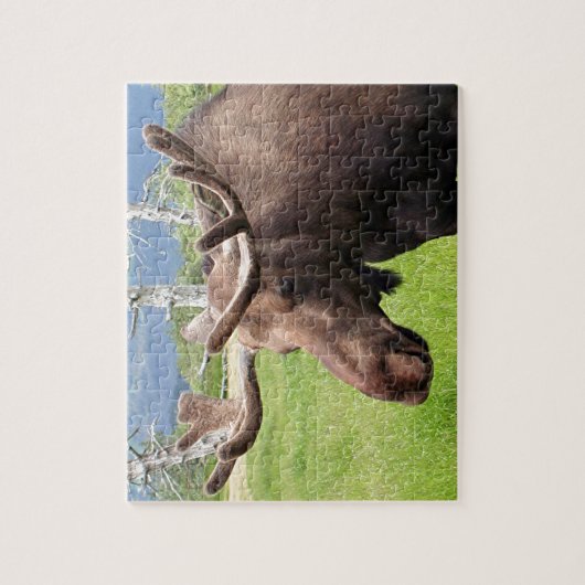 Elch von Alaskan 1 Puzzle (Vertikal)