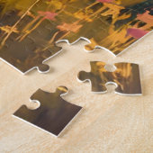 Elch-Wald-Aquarell-Landschaft Puzzle (Seite)