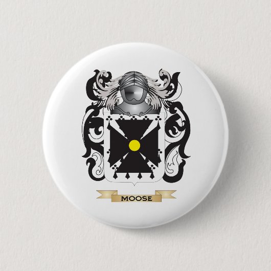Elch-Wappen (Familienwappen) Button (Vorderseite)