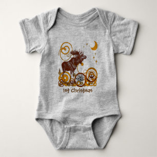 Elch Weihnachten Baby Strampler