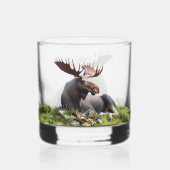 Elch Whiskyglas (Rückseite)