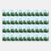 Elch Winter Wrapping Paper Geschenkpapier Set (Vorderseite 2)