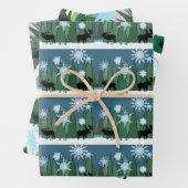 Elch Winter Wrapping Paper Geschenkpapier Set (Beispiel)