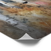 Elch Woodland Animal Art Print Poster (Ecke)