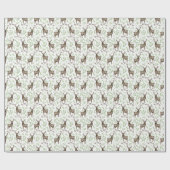 Elch Wrapping Paper Geschenkpapier (Flach)