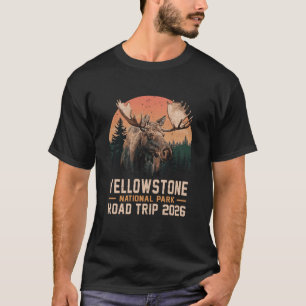 Elch Yellowstone Nationalpark Familien-Roadtrip 20 T-Shirt