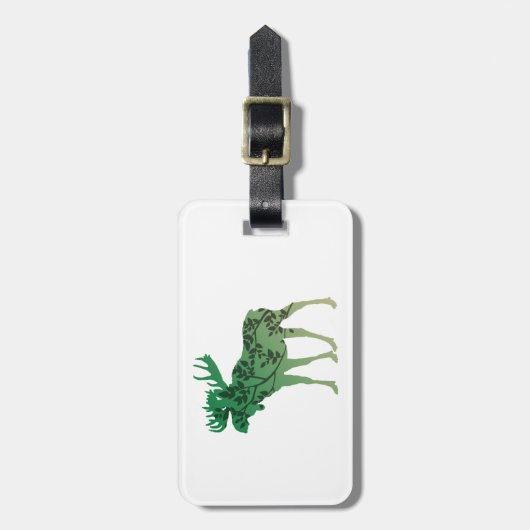 Elchbaum Gepäckanhänger (Vorderseite vertikal)