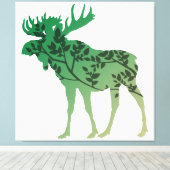 Elchbaum Leinwanddruck (Insitu (Holzboden))