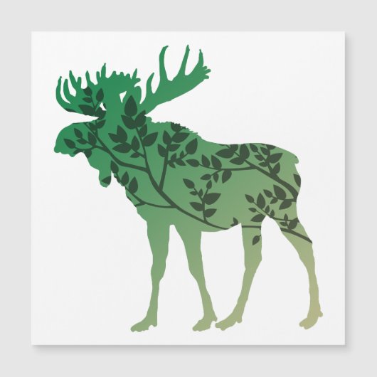 Elchbaum Magnetkarte (Vorderseite)