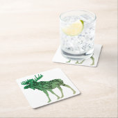 Elchbaum Rechteckiger Pappuntersetzer (Vor Ort)