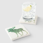 Elchbaum Steinuntersetzer (Seitenansicht)