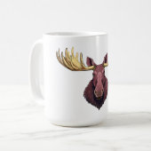 Elchbockkopf Kaffeetasse (Vorderseite Links)