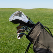 Elchbulle durchquert borealen Schnee Golf Headcover (In SItu)