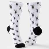 Elchbulle durchquert borealen Schnee Socken (Gewinkelt)