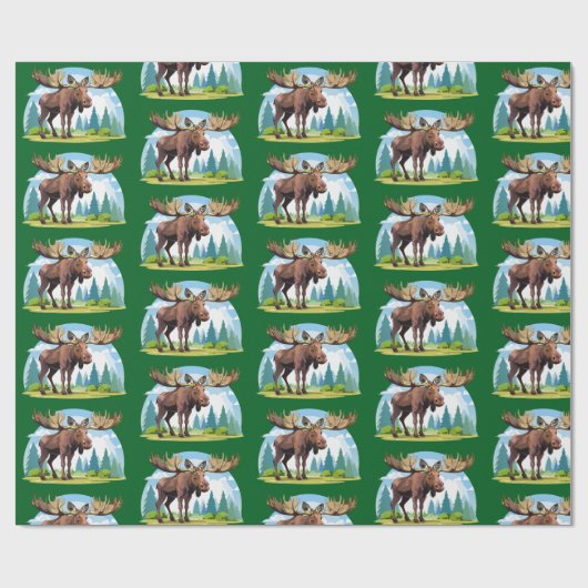Elchbulle Geschenkpapier (Flach)