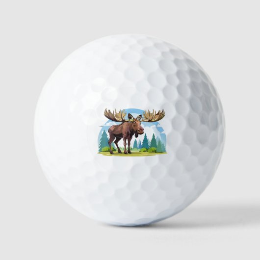 Elchbulle Golfball (Vorderseite)