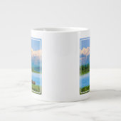 Elchbulle im Wonder Lake Jumbo-Tasse (Vorderseite)
