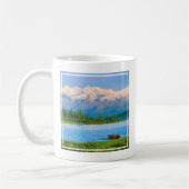Elchbulle im Wonder Lake Kaffeetasse (Links)