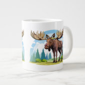 Elchbulle Jumbo-Tasse (Vorderseite Rechts)