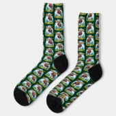 Elchbulle Socken (Linkes Detail)