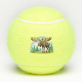 Elchbulle Tennisbälle (Rückseite)