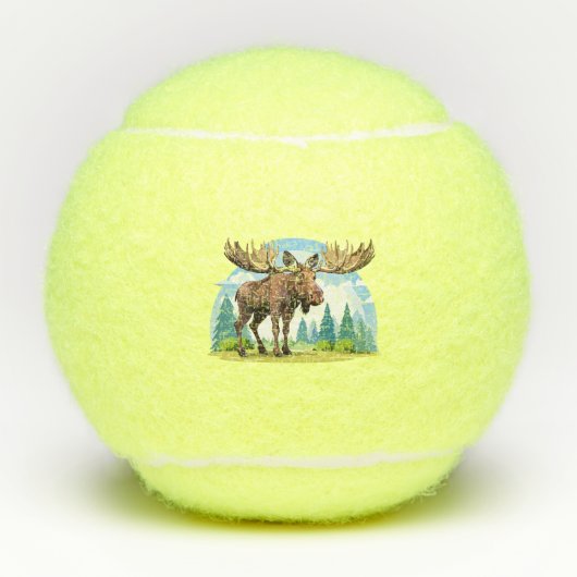 Elchbulle Tennisbälle (Vorderseite)