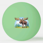 Elchbulle Tischtennisball (Rückseite)