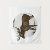 Elche - Alces Alces Wandteppich (Vorderseite)