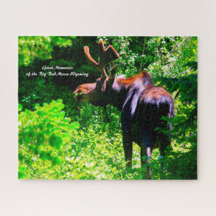 Elche am Grand Tetons. Weihnachtsgrüße Puzzle