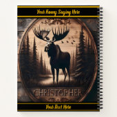 Elche an einem ruhigen Flussufer Notizblock (Rückseite)