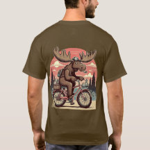 Elche auf dem Fahrrad Klassischer T - Shirt