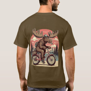 Elche auf dem Fahrrad Klassischer T - Shirt